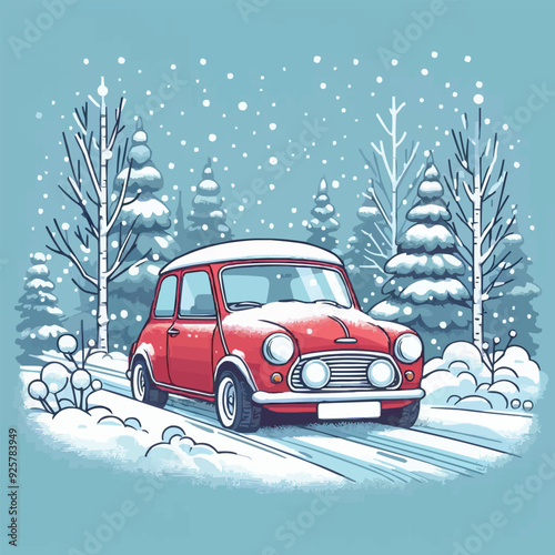 car in the snow