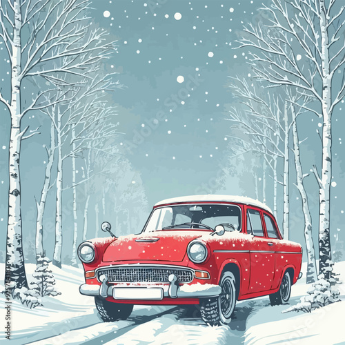 car in the snow