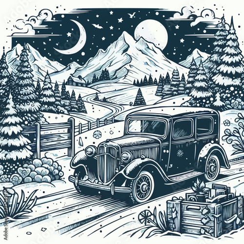 car in the snow