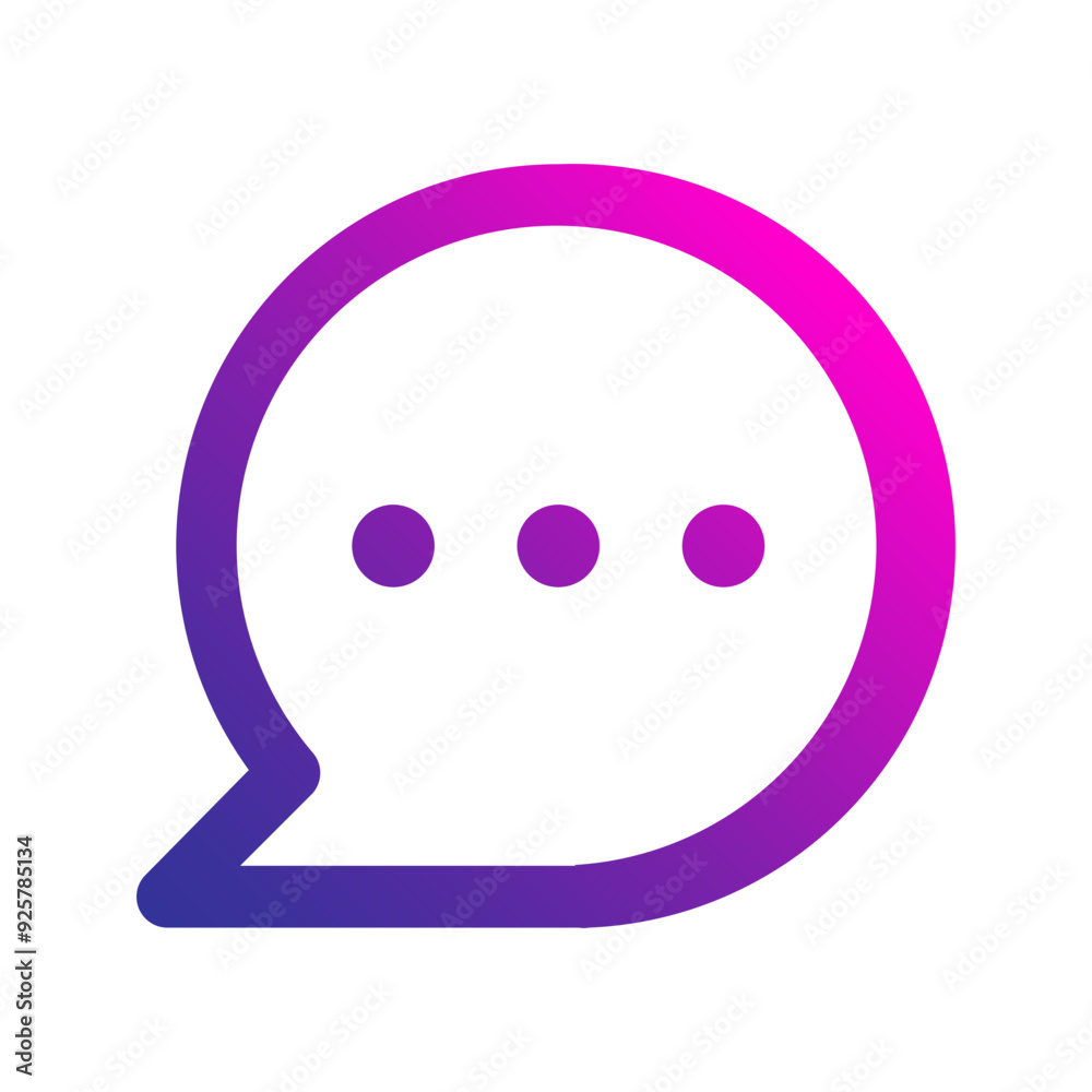 chat gradient icon chat gradient icon