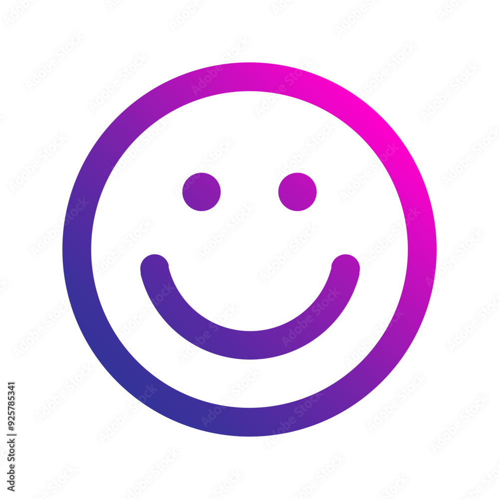 smile gradient icon smile gradient icon