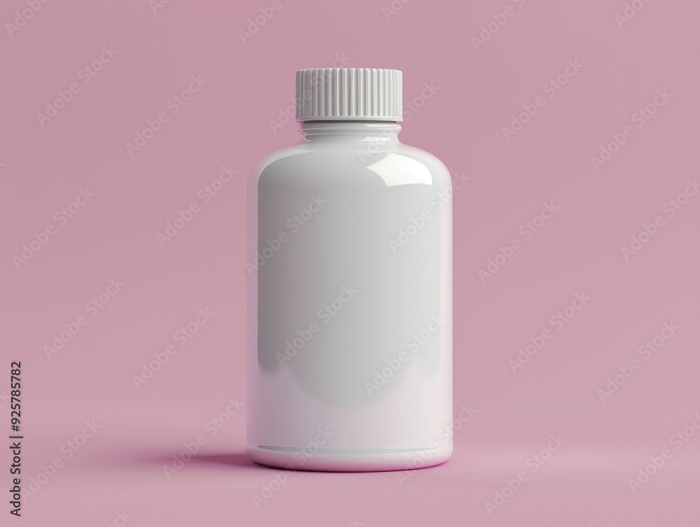 3D rendered skincare bottle featuring a modern design and lifelike details, ideal for highlighting beauty products in online promotions and immersive virtual experiences.