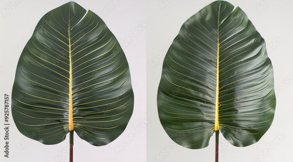 Obraz premium green leaf isolated on white background