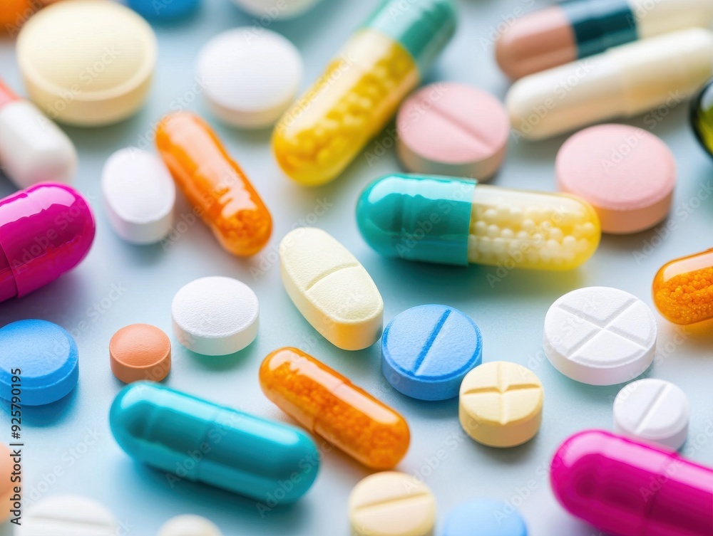 An array of colorful tablets and capsules arranged on a light surface, showcasing various shapes and sizes of medications. An array of colorful tablets and capsules arranged on a light surface, showcasing various shapes and sizes of medications.