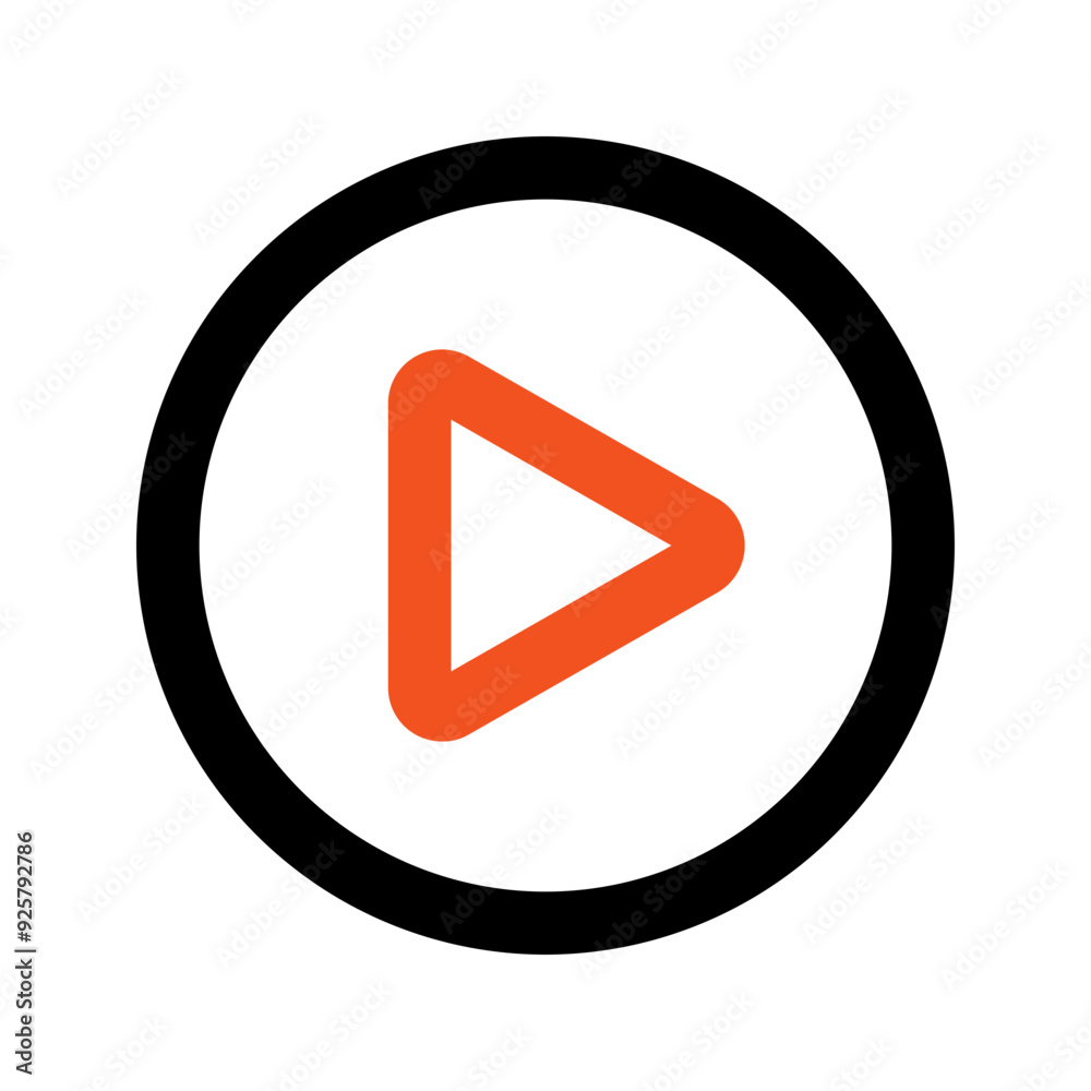 play line color icon play line color icon