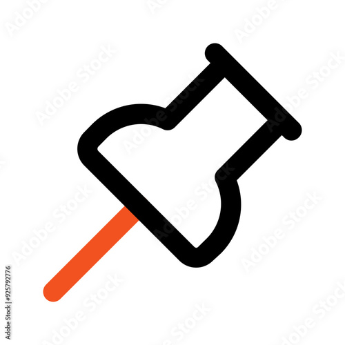 pin line color icon