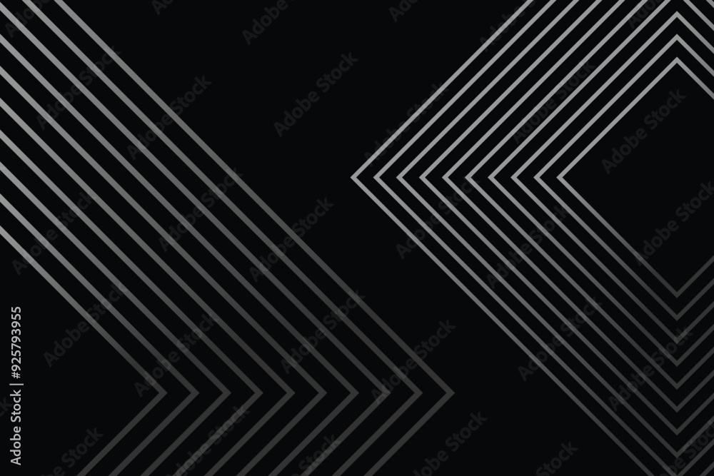 Abstract glowing geometric lines on black background. Abstract glowing geometric lines on black background.