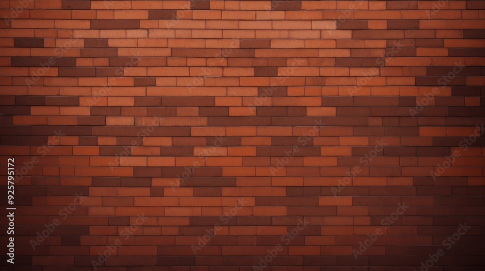 Red and brown brick wall texture with varying shades Red and brown brick wall texture with varying shades