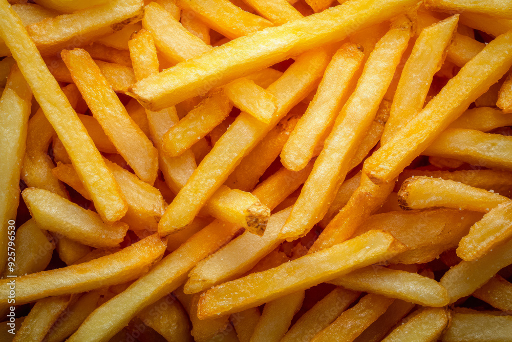 Texture Scattered Fried French Fries For Backgrounds Created With Artificial Intelligence Texture Scattered Fried French Fries For Backgrounds Created With Artificial Intelligence