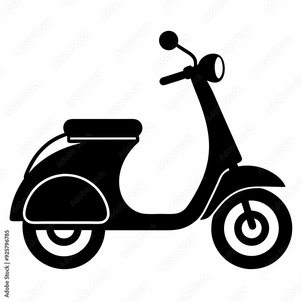 Scooter Black silhouette Scooter Black silhouette