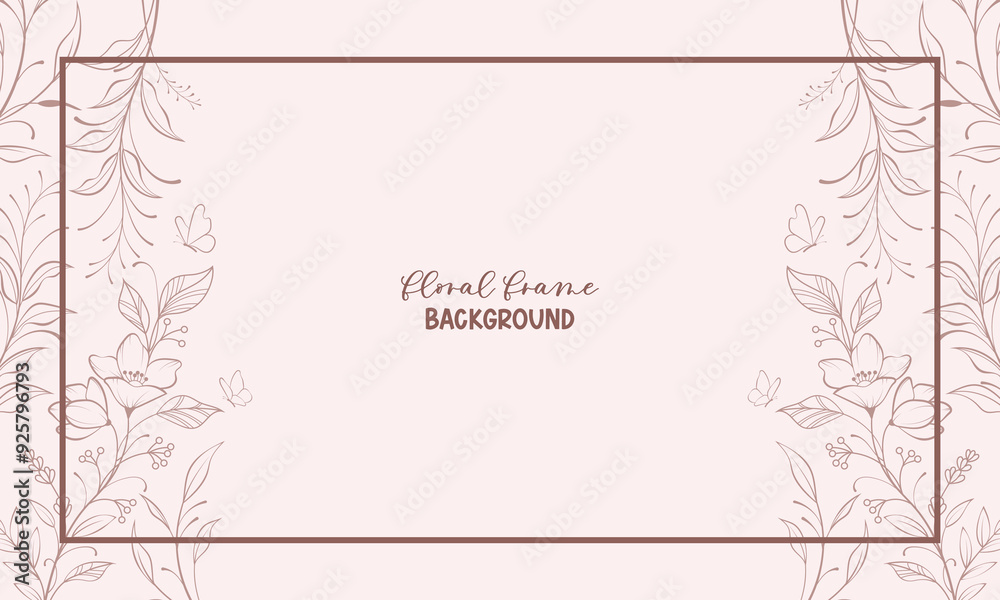 Cute kawaii pastel abstract background with flowers and leaves Cute kawaii pastel abstract background with flowers and leaves
