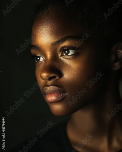 Close-up Portrait of a Young Woman