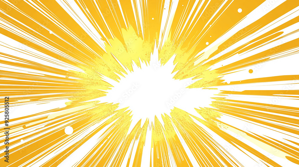 Yellow fast zooming comic blast vector illustration background stock illustration Yellow fast zooming comic blast vector illustration background stock illustration