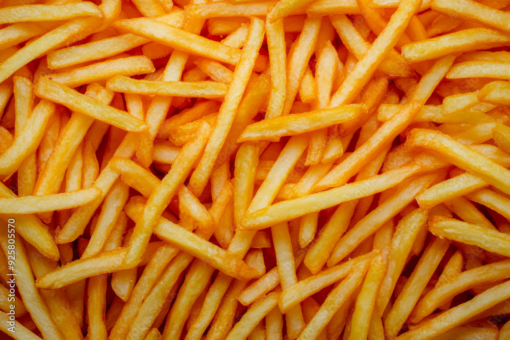 Texture Scattered Fried French Fries For Backgrounds Created With Artificial Intelligence Texture Scattered Fried French Fries For Backgrounds Created With Artificial Intelligence