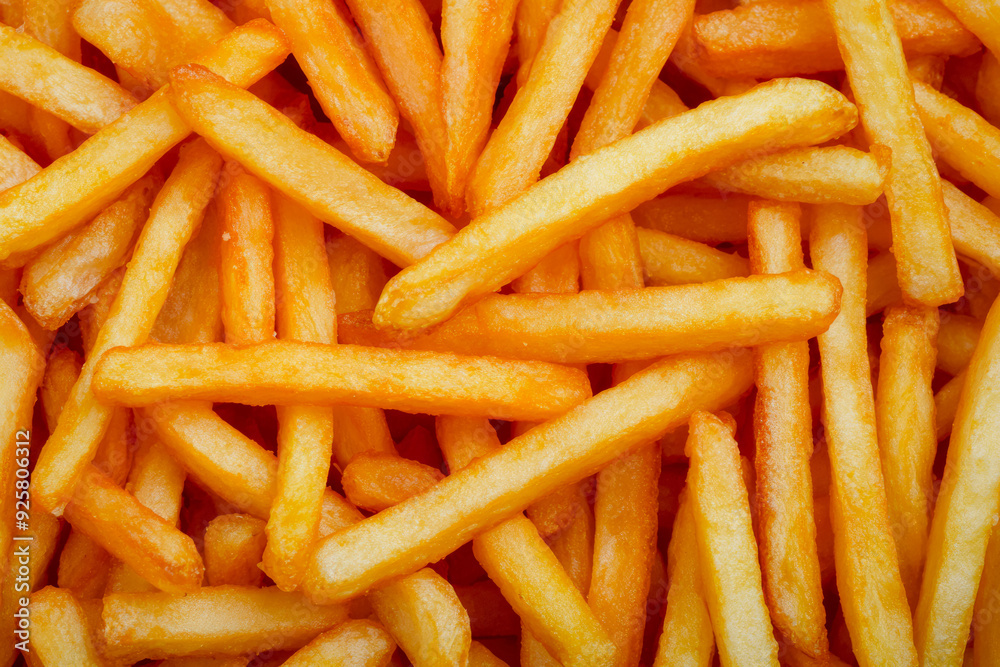 Texture Scattered Fried French Fries For Backgrounds Created With Artificial Intelligence Texture Scattered Fried French Fries For Backgrounds Created With Artificial Intelligence