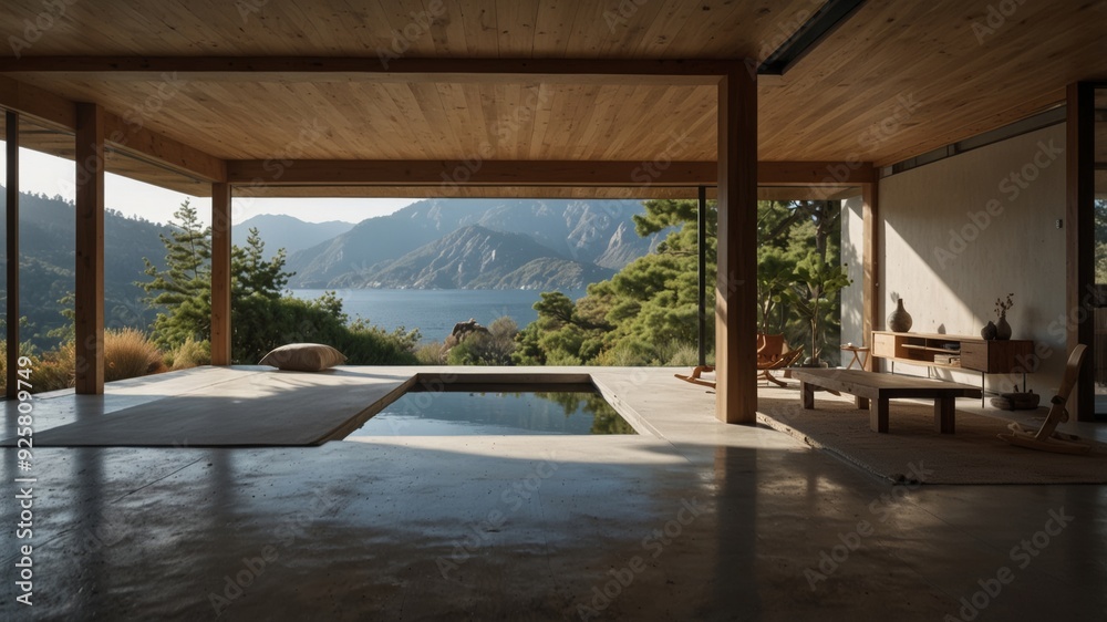 modern Zen retreat in the mountains modern Zen retreat in the mountains