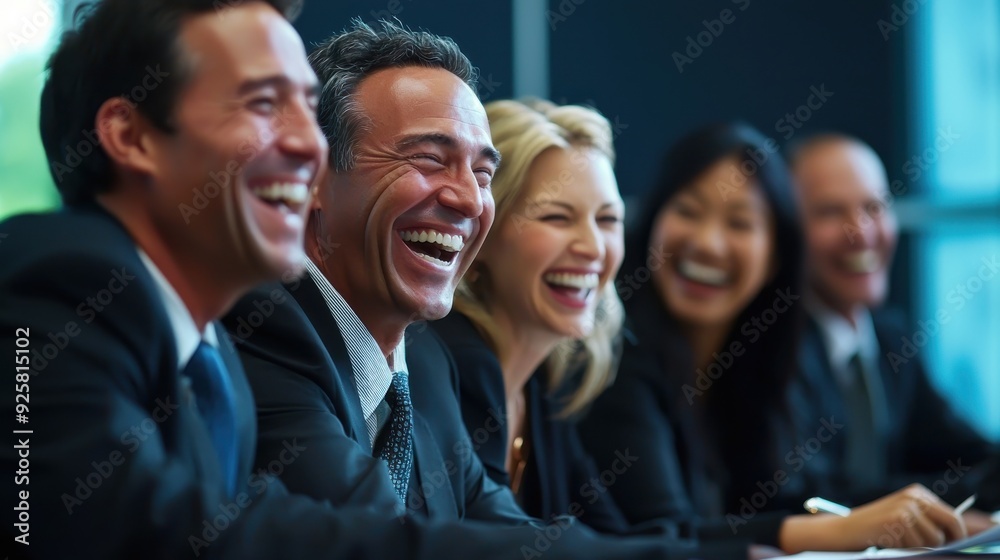 Obraz premium Portrait confident business people in conference room