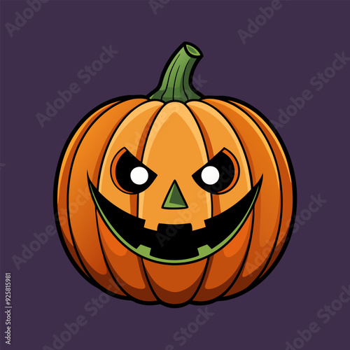 A Scary Halloween Pumpkin