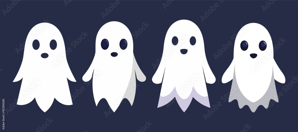 A Set of Halloween Ghosts A Set of Halloween Ghosts