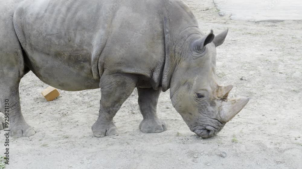 和歌山アドベンチャーワールドにいるミナミシロサイ