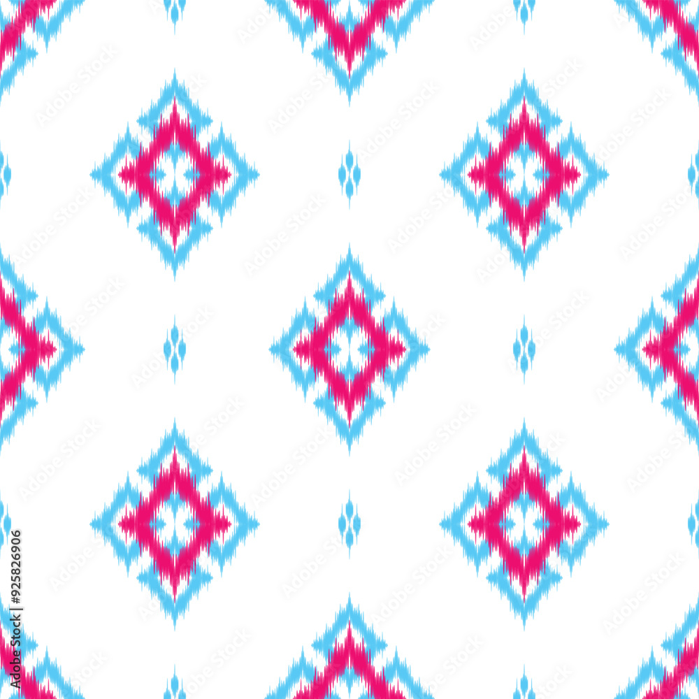 seamless pattern design in ikat style for fabfic printing seamless pattern design in ikat style for fabfic printing