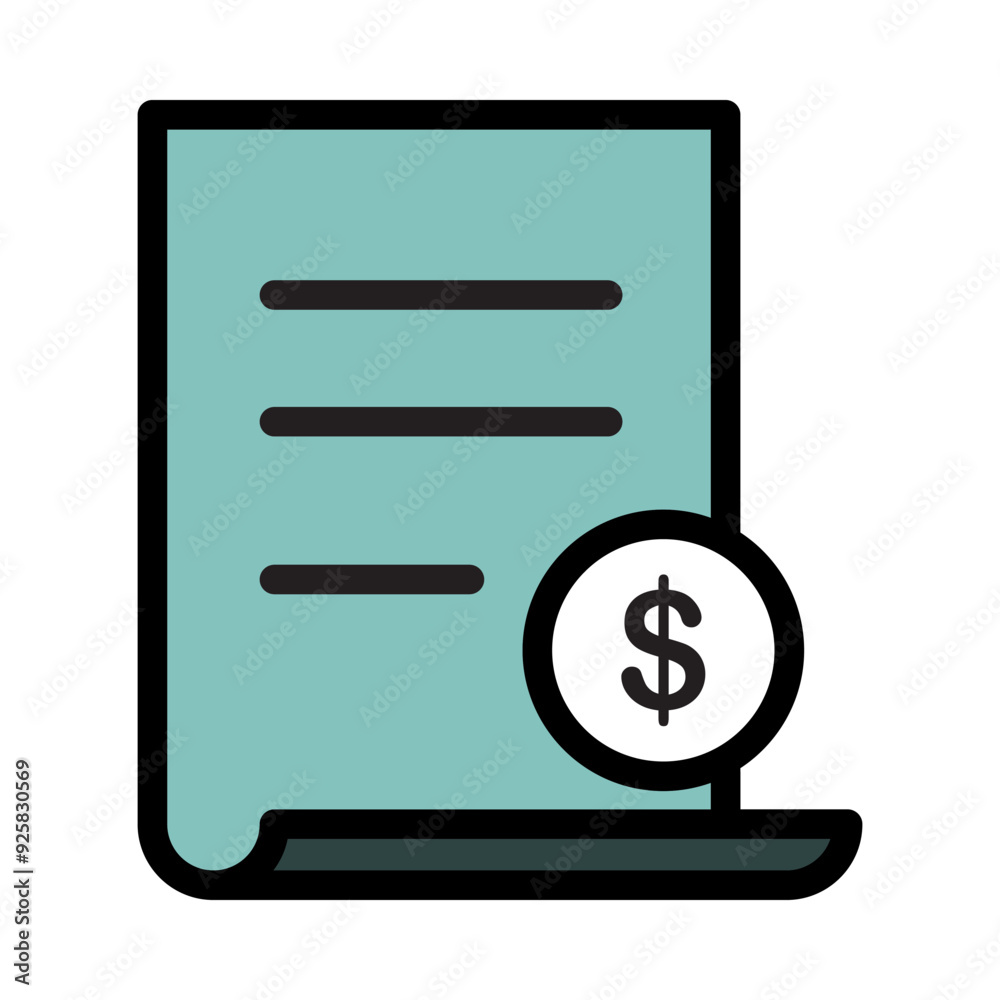 Invoice icon template