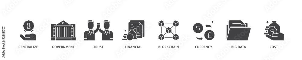 Cbdc icon infographic illustration concept with icon of centralize, government, trust, financial, blockchain, currency, big data and cost icon live stroke and easy to edit Cbdc icon infographic illustration concept with icon of centralize, government, trust, financial, blockchain, currency, big data and cost icon live stroke and easy to edit