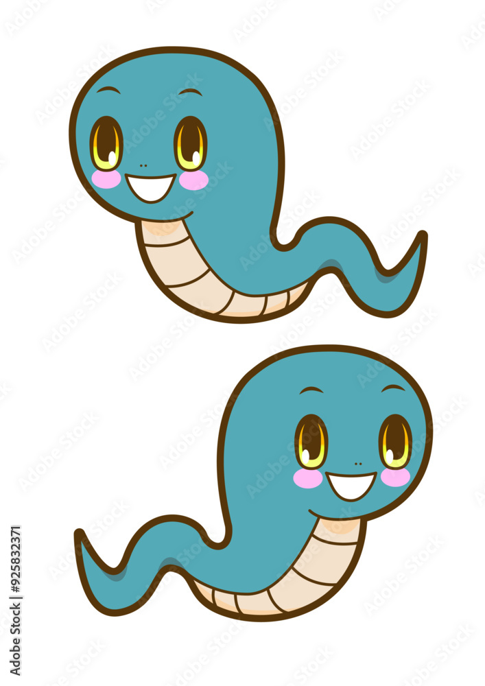 Fototapeta premium 干支巳年