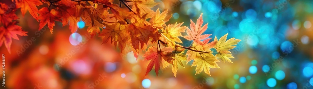 Vibrant autumn leaves in shades of orange and yellow, creating a stunning natural backdrop with colorful bokeh effects. Vibrant autumn leaves in shades of orange and yellow, creating a stunning natural backdrop with colorful bokeh effects.