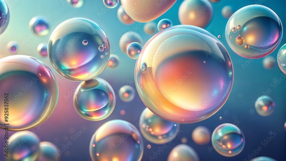 Chromatic Orbs: A mesmerizing dance of iridescent bubbles, shimmering with vibrant hues of pink, blue, and gold. Chromatic Orbs: A mesmerizing dance of iridescent bubbles, shimmering with vibrant hues of pink, blue, and gold.