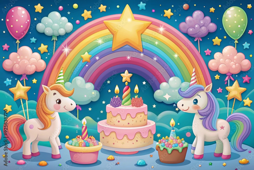 Obraz premium card with animals