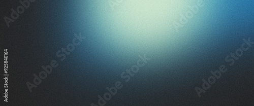  grainy color gradient background,blue white illuminated spots on black, noise texture effect, copy space 