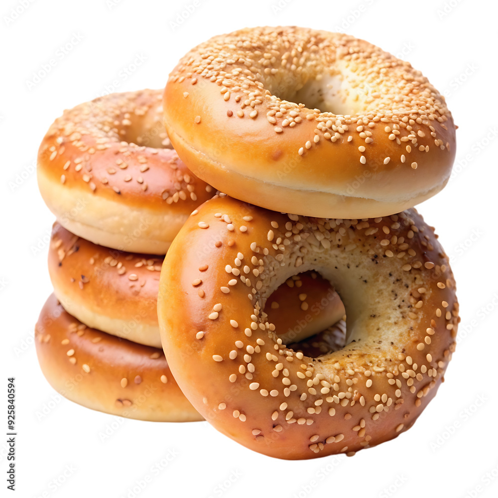 bagels with sesame seeds