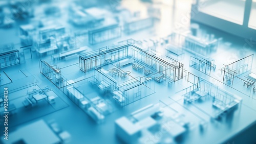 Healthcare Facility Blueprinting, architects designing medical centers ,blueprinting for healthcare facility projects with an image featuring hospital administrators and healthcare