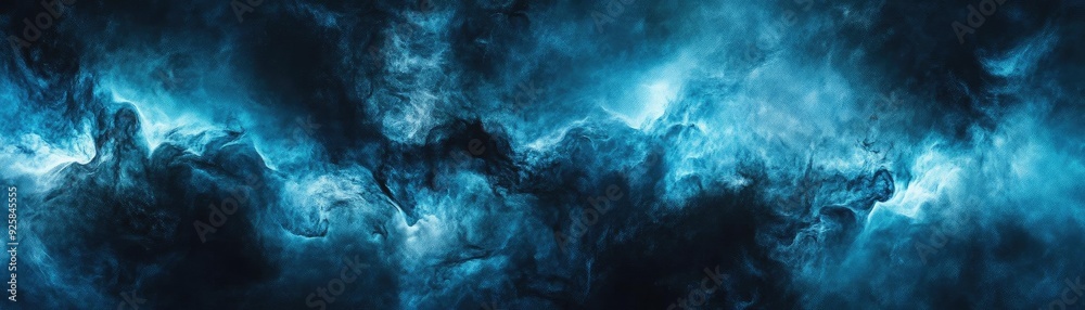 Stunning abstract cosmic background with vibrant blue hues and mystical cloud formations, perfect for science fiction themes. Stunning abstract cosmic background with vibrant blue hues and mystical cloud formations, perfect for science fiction themes.
