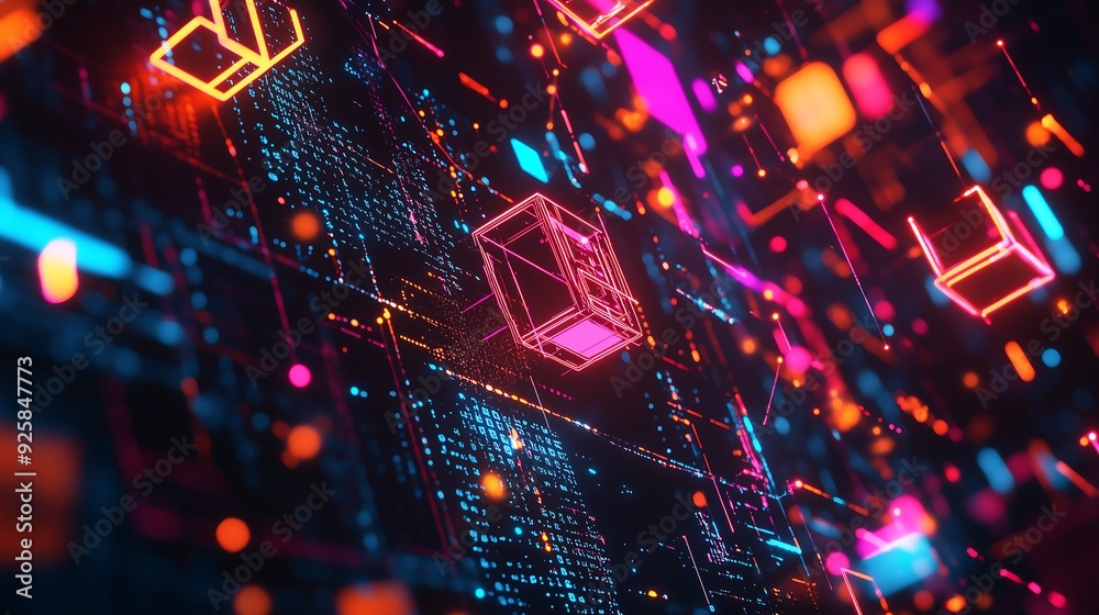 blockchain background illustration blockchain background illustration