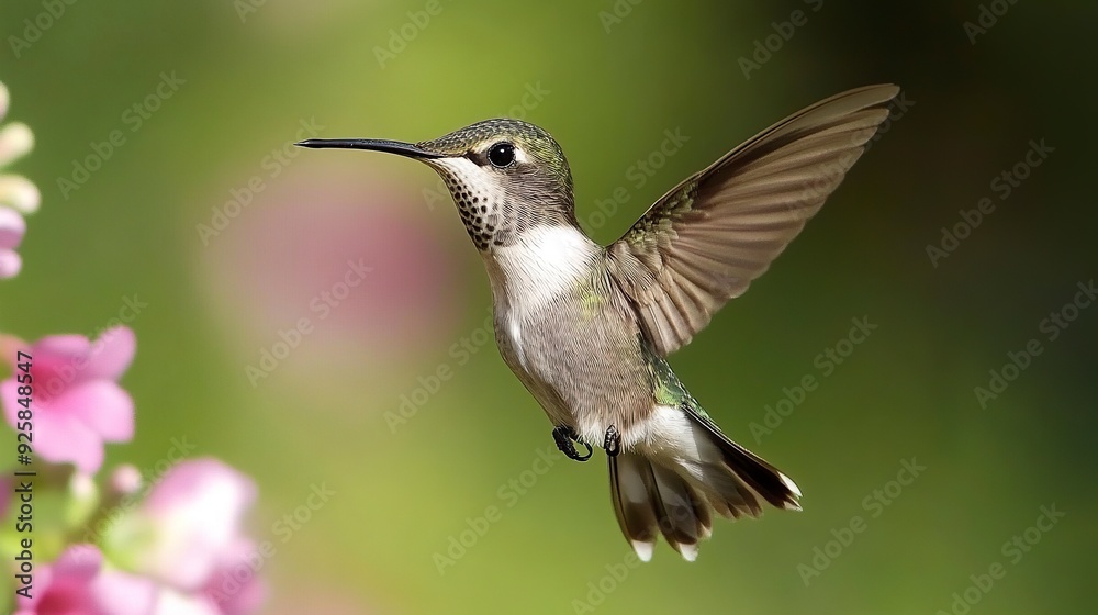 Fototapeta premium Hummingbird --ar 16:9 --style raw --v 6.1 Job ID: c37c7539-6ffe-489e-96f0-4414f235f29c