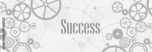 Success card on white background