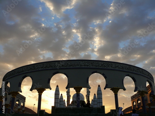 Semarang, Indonesia - November 11,2004 :The grand mosque of Central Java or known as Masjid Agung Jawa Tengah (MAJT) located in Semarang, Indonesia. photo