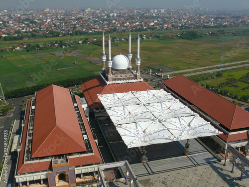 Semarang, Indonesia - November 11,2004 :The grand mosque of Central Java or known as Masjid Agung Jawa Tengah (MAJT) located in Semarang, Indonesia. photo