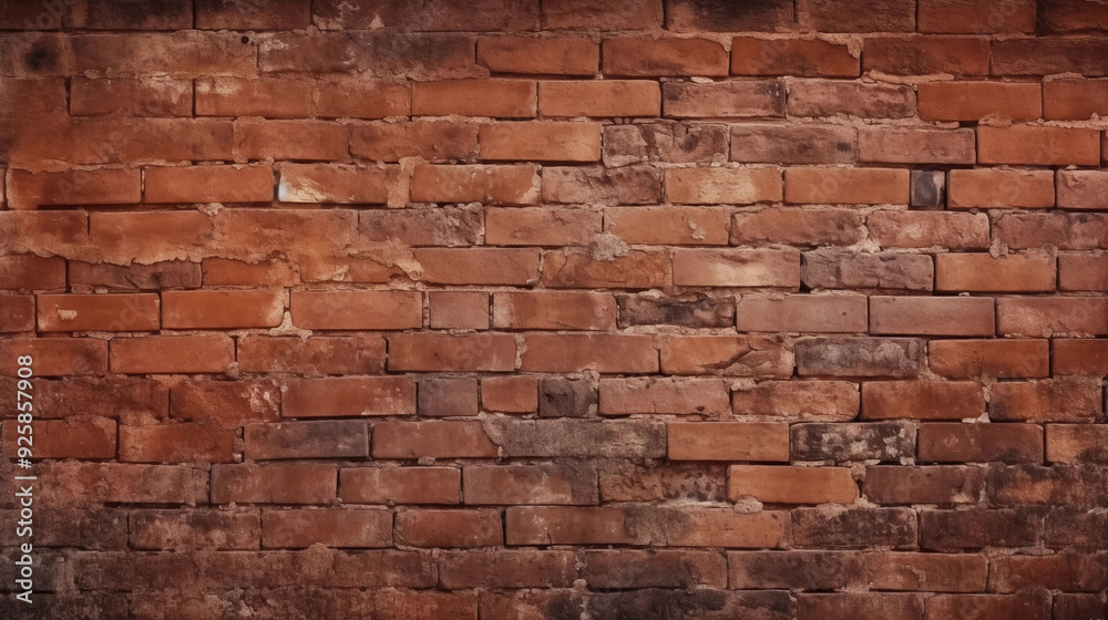 Old Red Brick Wall Background, Wide Panorama of Masonry, Black Brick Wall with Neon Lights, Dark Background for Design Old Red Brick Wall Background, Wide Panorama of Masonry, Black Brick Wall with Neon Lights, Dark Background for Design