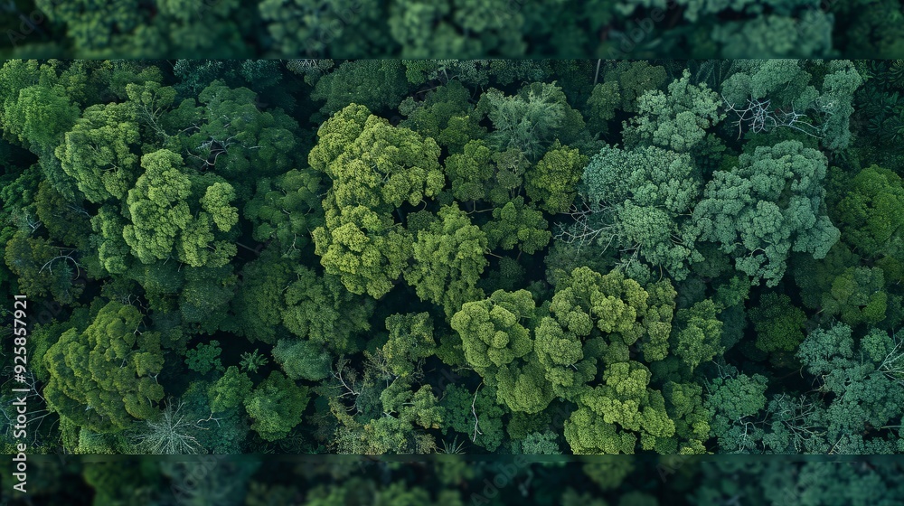 Aerial View of Lush Rainforest Canopy Aerial View of Lush Rainforest Canopy