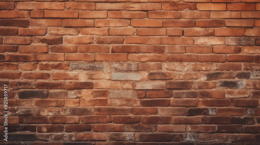Old Red Brick Wall Background, Wide Panorama of Masonry, Black Brick Wall with Neon Lights, Dark Background for Design Old Red Brick Wall Background, Wide Panorama of Masonry, Black Brick Wall with Neon Lights, Dark Background for Design