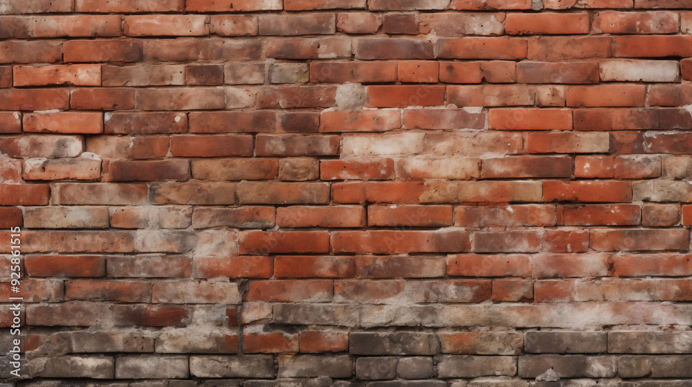 Old Red Brick Wall Background, Wide Panorama of Masonry, Black Brick Wall with Neon Lights, Dark Background for Design Old Red Brick Wall Background, Wide Panorama of Masonry, Black Brick Wall with Neon Lights, Dark Background for Design