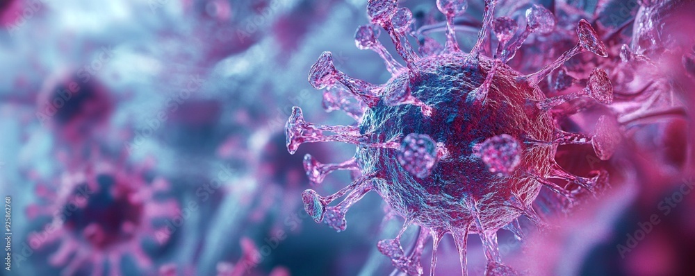 This is a photo taken under a microscope of a virus that threatens human health, and is an image needed for medical care, medicine, and research. Generative AI
This is a photo taken under a microscope of a virus that threatens human health, and is an image needed for medical care, medicine, and research. Generative AI