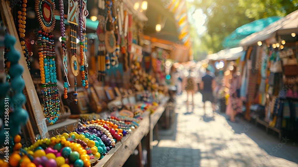Artisan market during a sunny day, bright sunlight illuminating stalls filled with handmade crafts and artwork, busy shoppers, vibrant and lively scene, high-definition quality, crisp details. Artisan market during a sunny day, bright sunlight illuminating stalls filled with handmade crafts and artwork, busy shoppers, vibrant and lively scene, high-definition quality, crisp details.