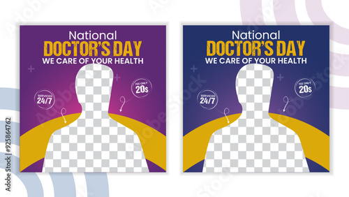 International doctor day social media post design for a brading medical hospitals 