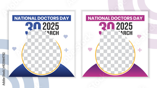 International doctor day social media post design for a brading medical hospitals 