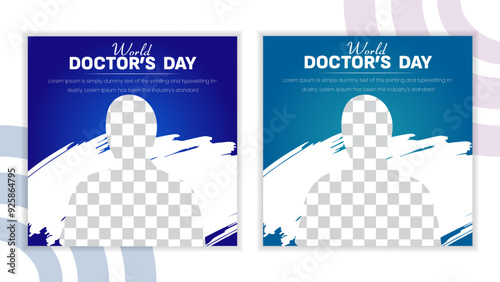 International doctor day social media post design for a brading medical hospitals 