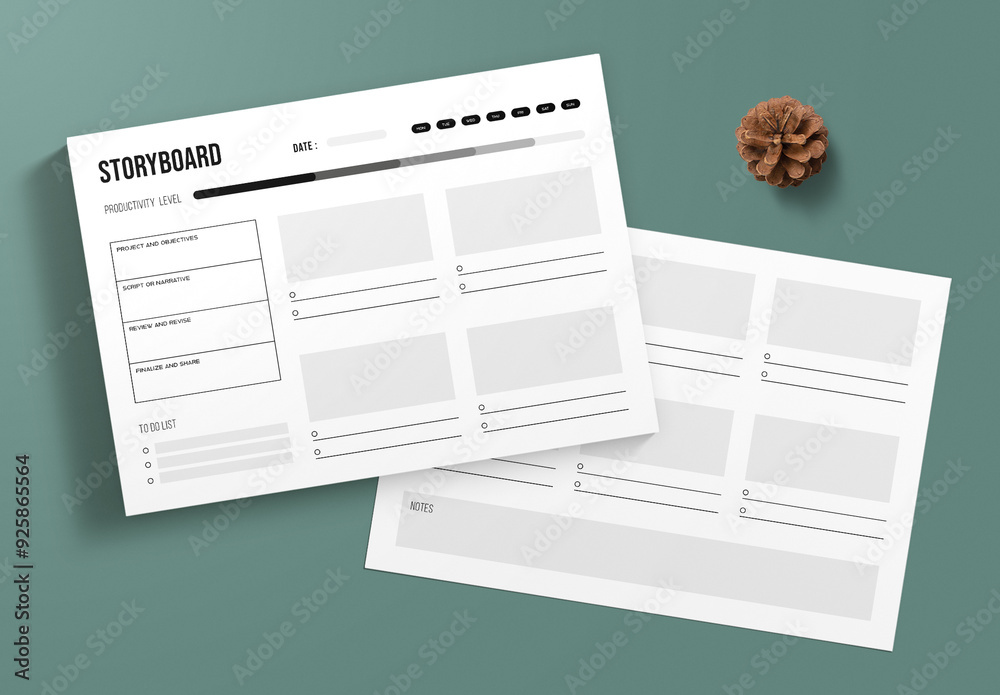 Storyboard Layout Stock Template | Adobe Stock